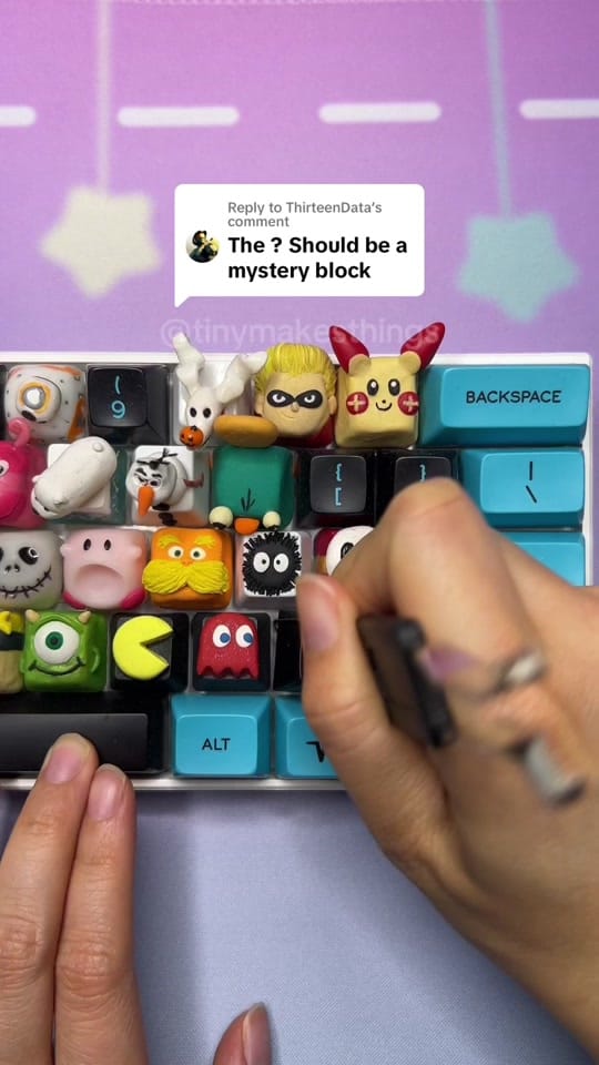 Post 5 by tiny - keycap maker on TikTok (video)