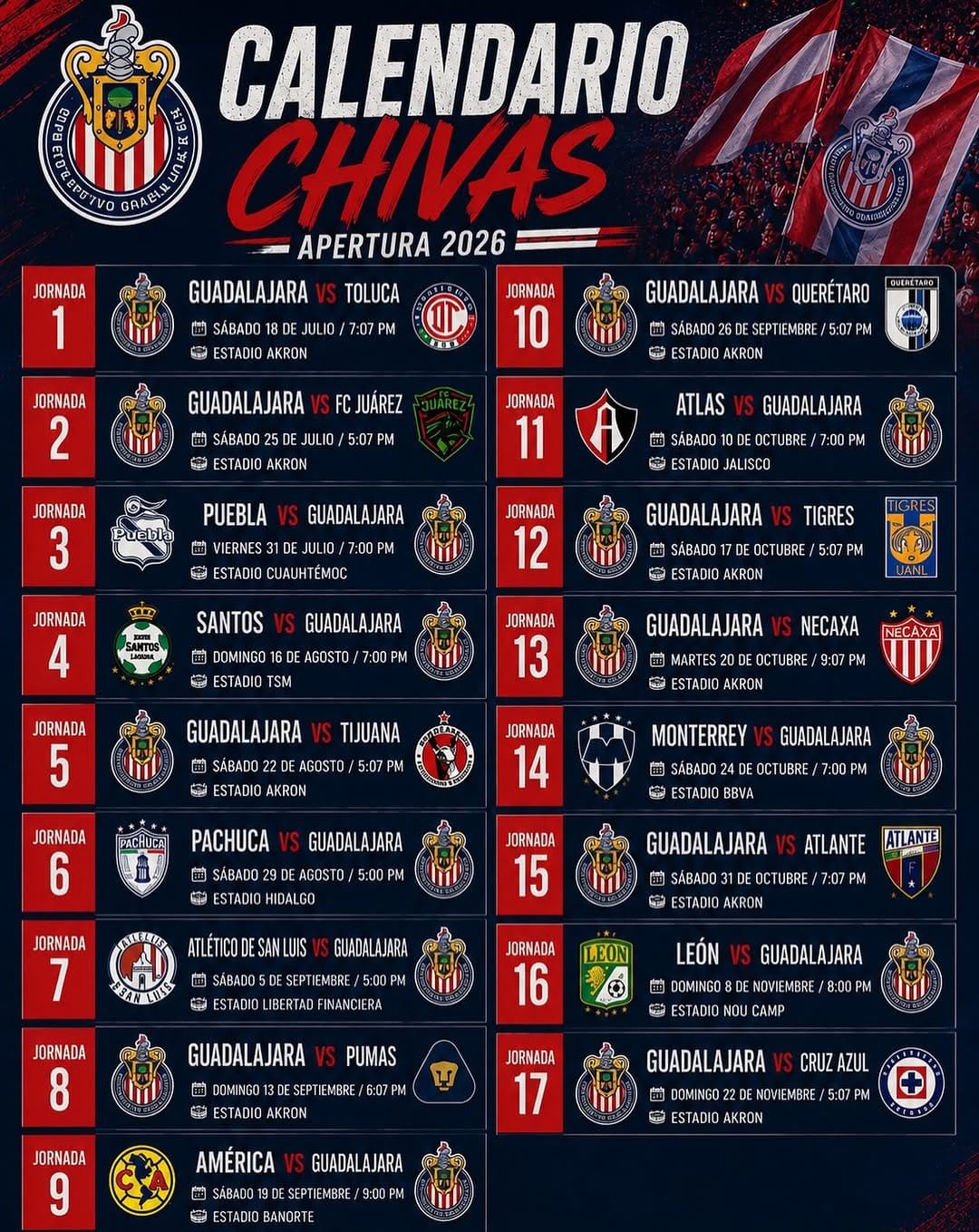 Post 9 by Noticia Chivas 🐐 on Instagram (image)