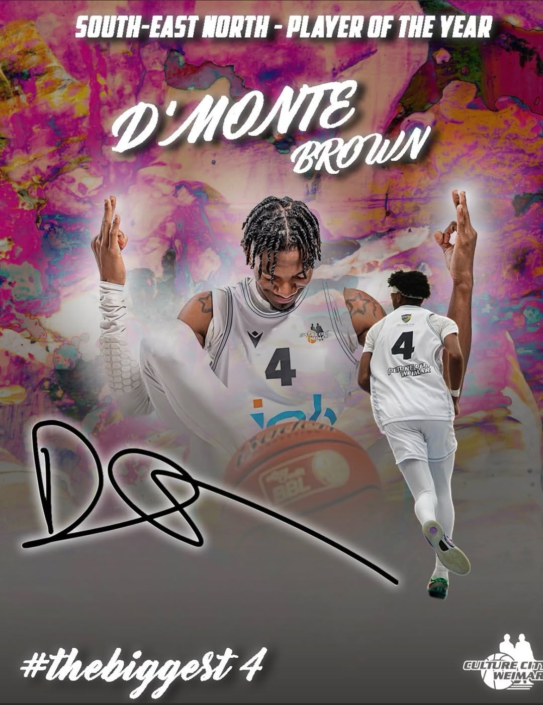 Post 2 by Dmonte Brown |  Overseas basketball player on Instagram (carousel)