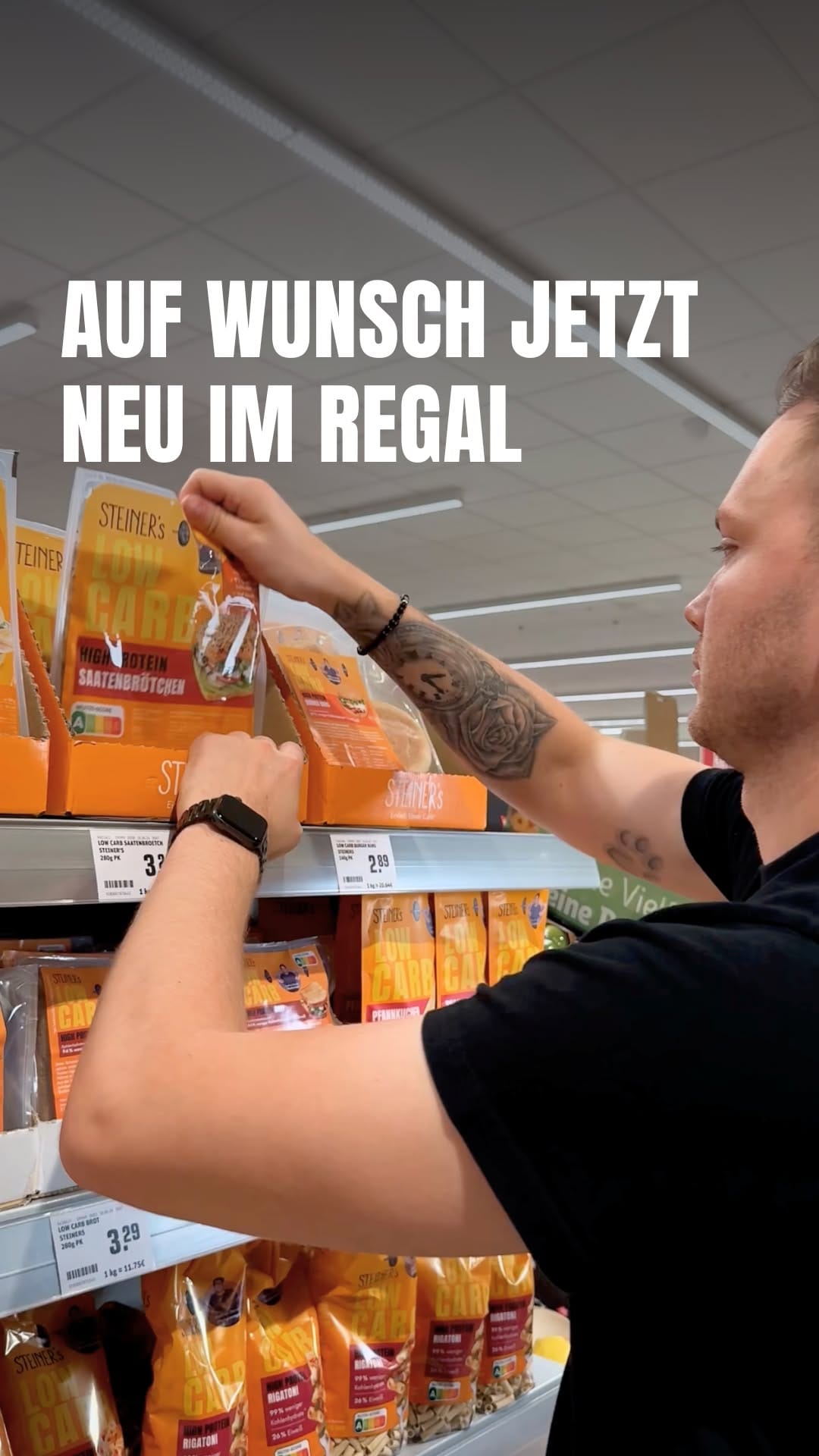 Post 3 by STEINER‘s Low Carb | 74-99% weniger Carbs on Instagram (video)