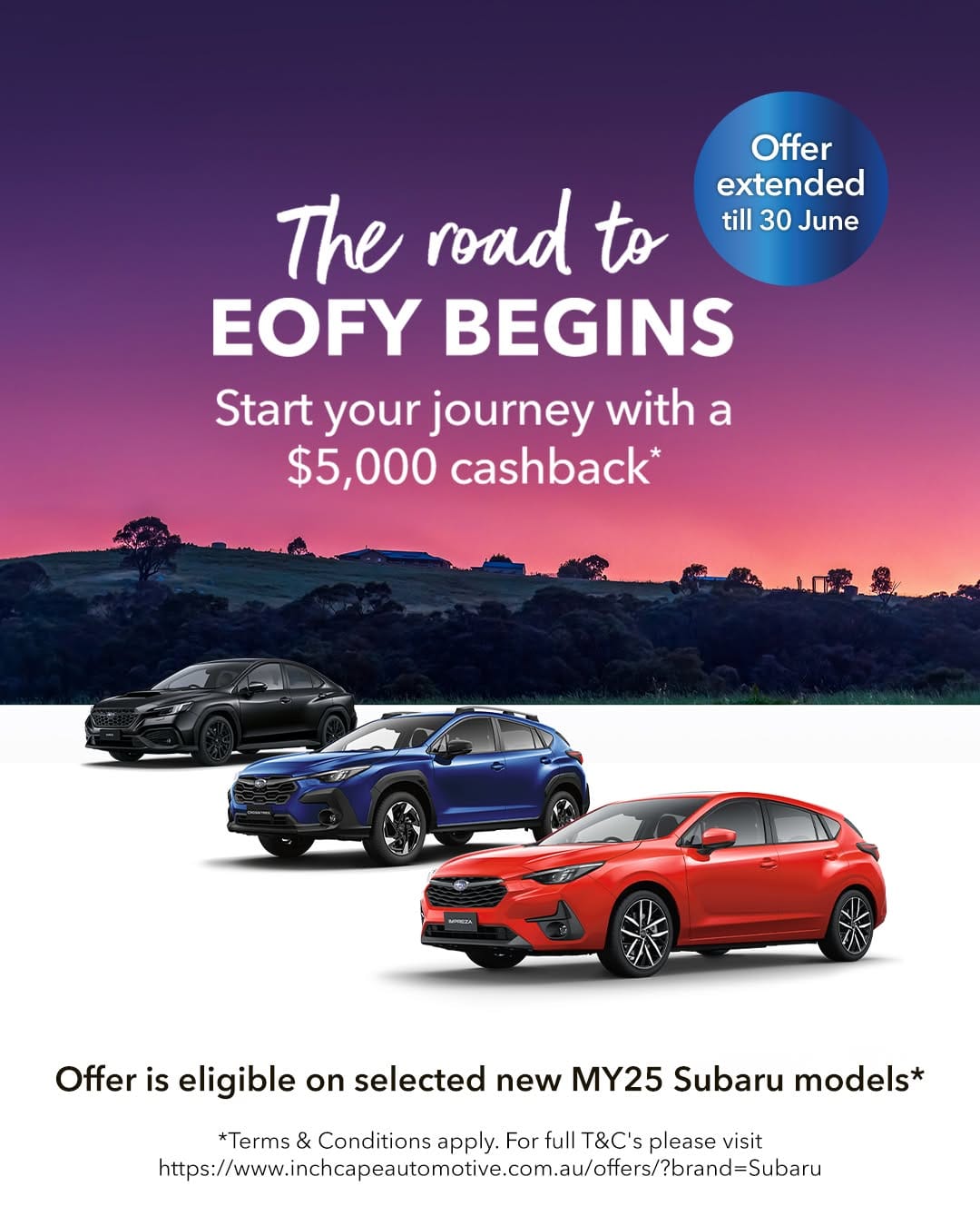 Post 9 by Inchcape Subaru Melbourne on Instagram (image)