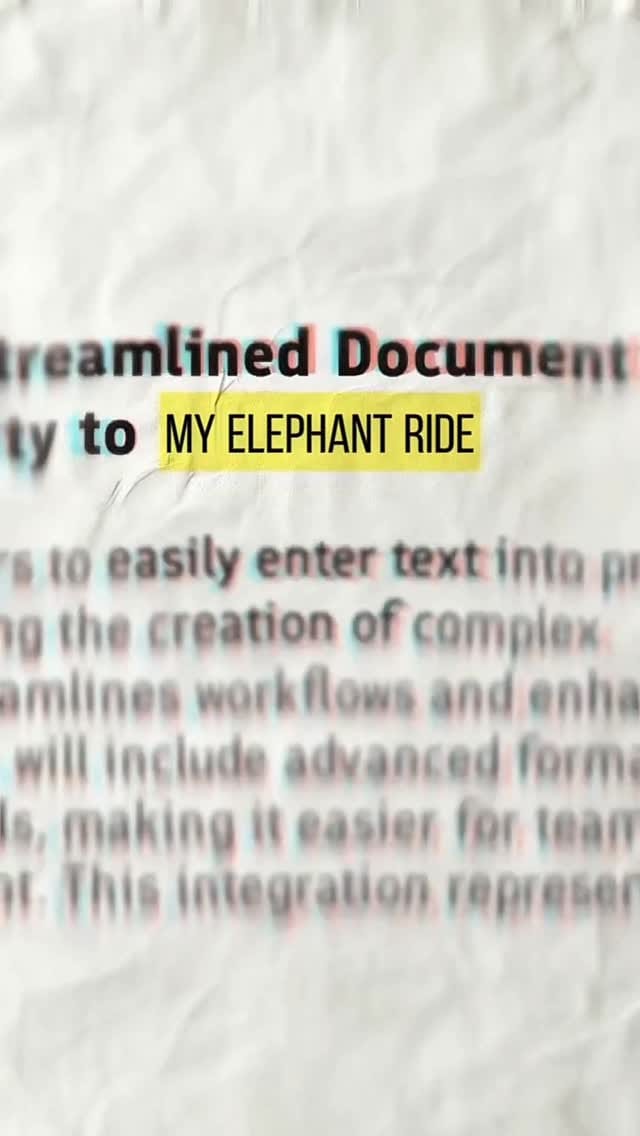 Post 5 by My Elephant Ride on Instagram (video)