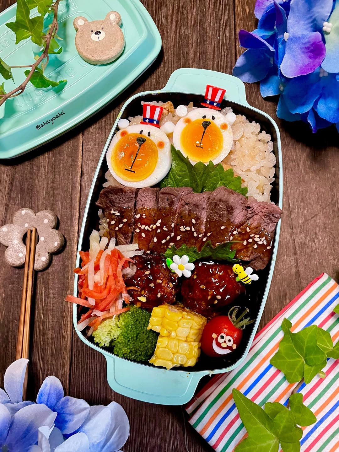Post 2 by ✩*akiyo*✩*॰¨̮ キャラ弁❤︎お弁当❤︎obento on Instagram (image)