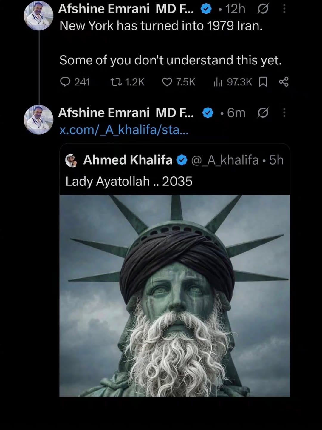 Post 5 by Afshine Emrani MD, FACC on Instagram (image)