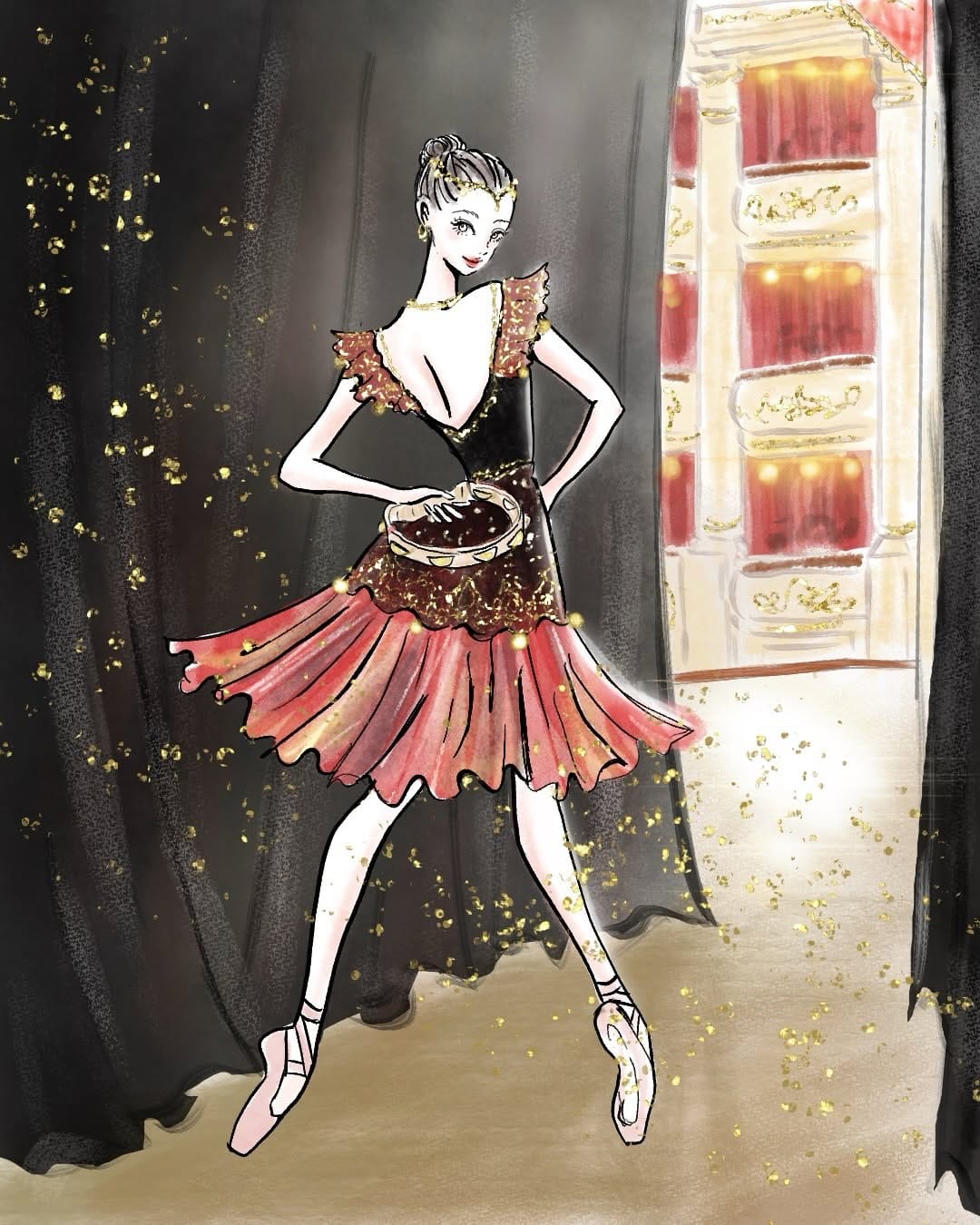 Post 4 by natsuriiina🩰バレエイラストレーター/Ballet Artist on Instagram (carousel)