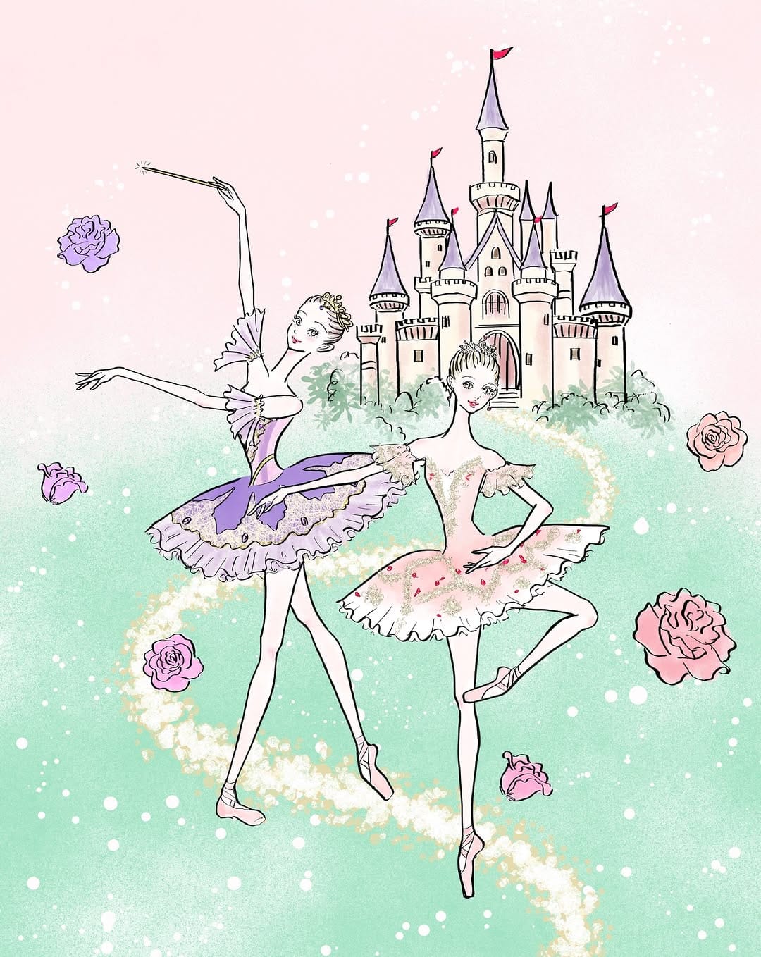 Post 3 by natsuriiina🩰バレエイラストレーター/Ballet Artist on Instagram (carousel)