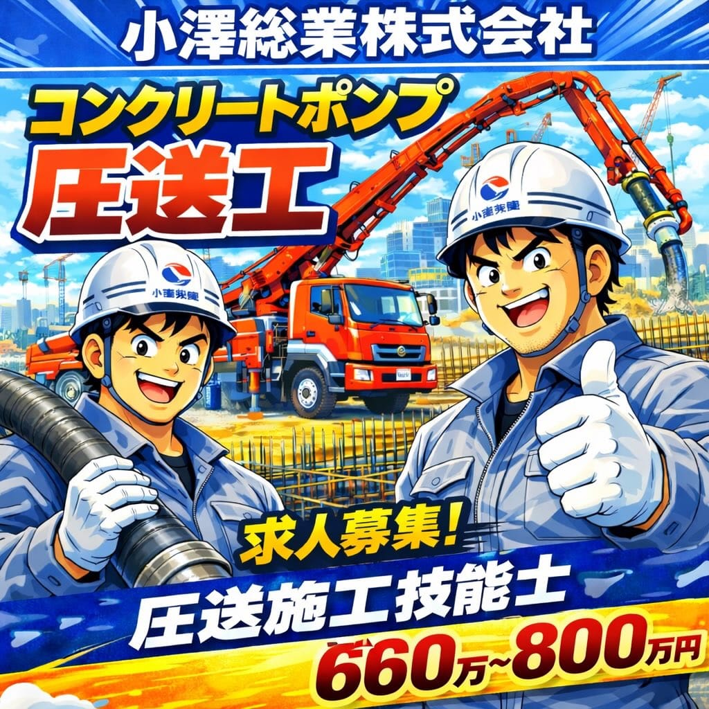Post 8 by 小澤総業株式会社 Concrete pumper on Instagram (image)