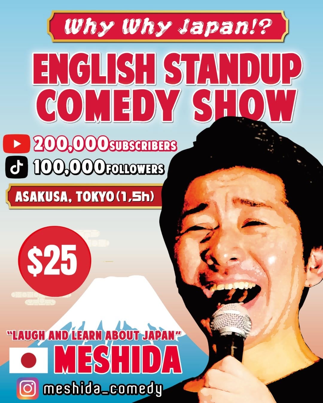 Post 10 by Meshida(Japanese comedian) on Instagram (carousel)