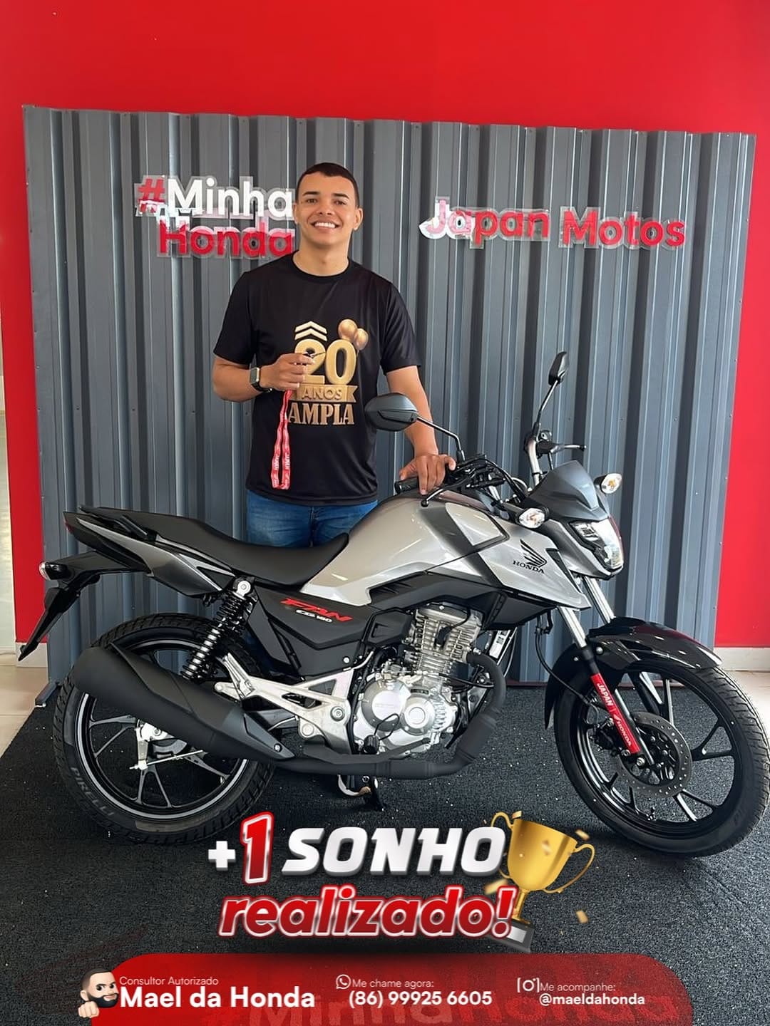 Post 3 by Maeldahonda | O MELHOR CAMINHO ATÉ SUA HONDA! 🔑 💭 on Instagram (image)