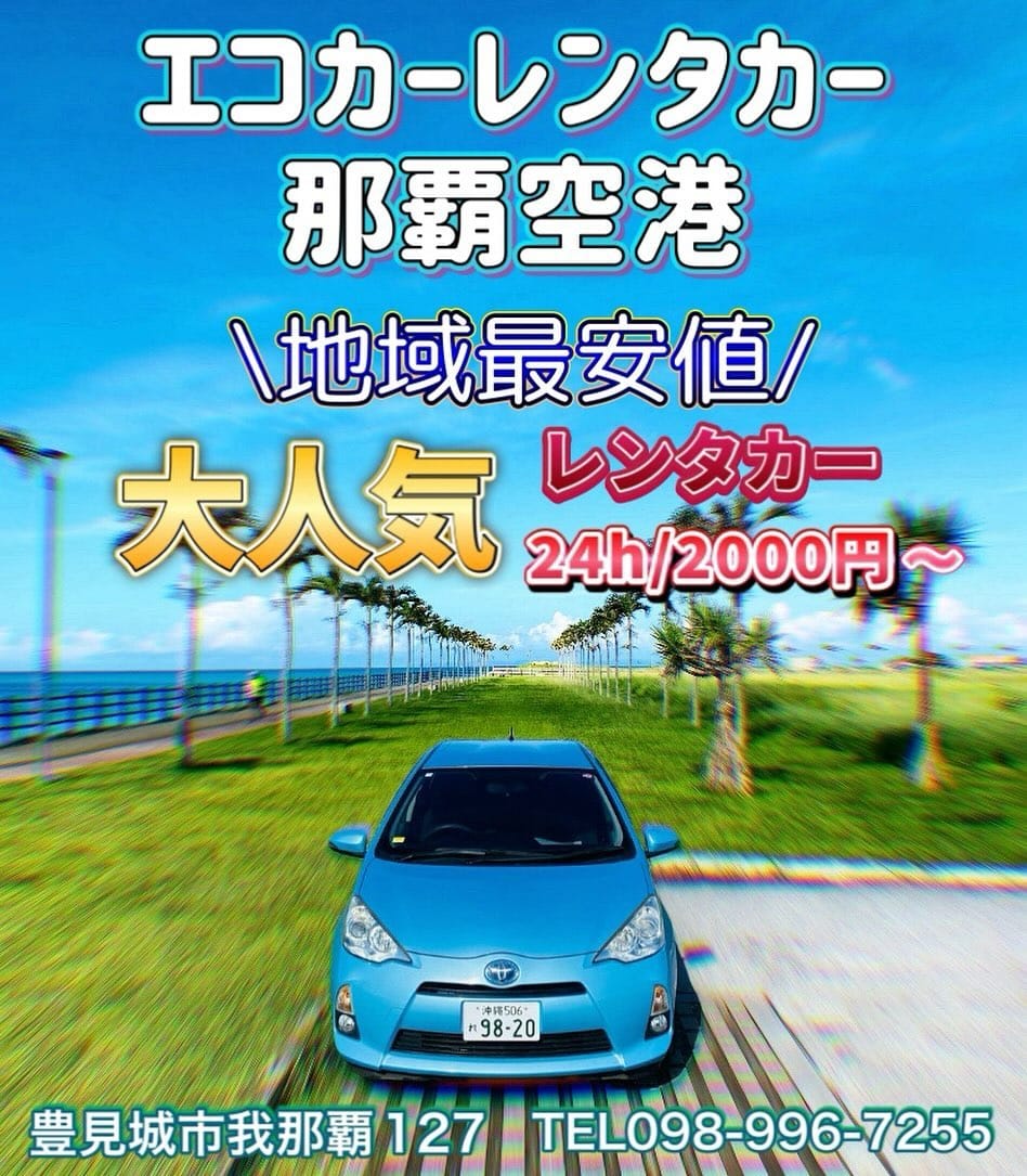 Post 6 by エコカーレンタカー那覇空港 on Instagram (image)