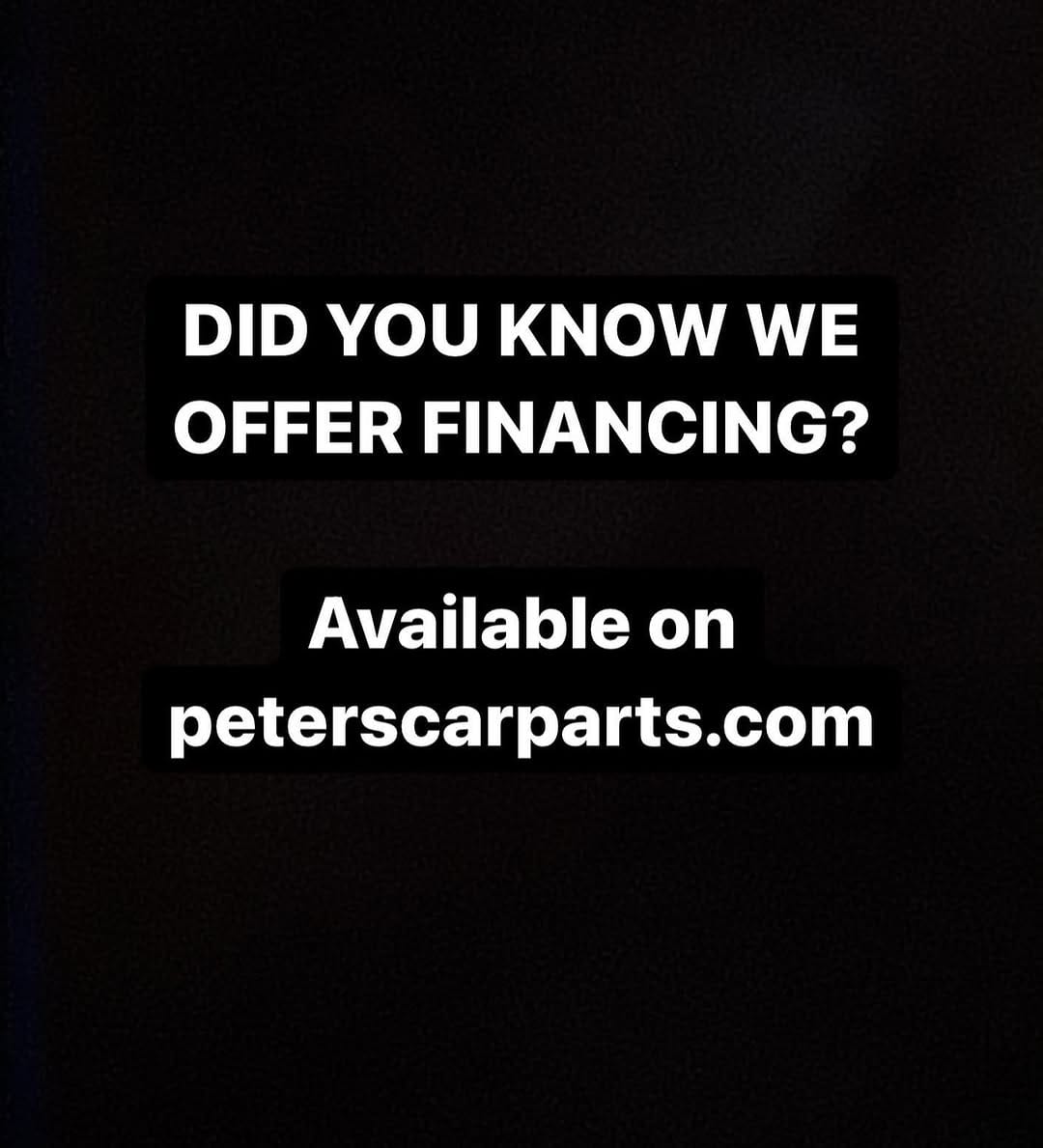 Post 10 by Peter’s Car Parts | THE CAR PARTS PLUG on Instagram (image)