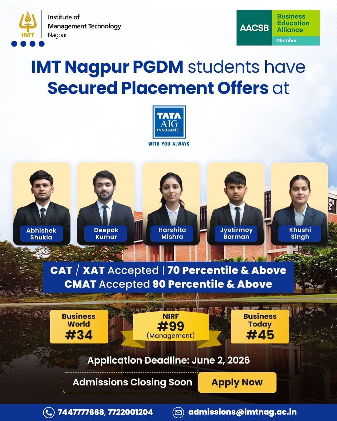 Post 8 by IMT Nagpur on Instagram (carousel)