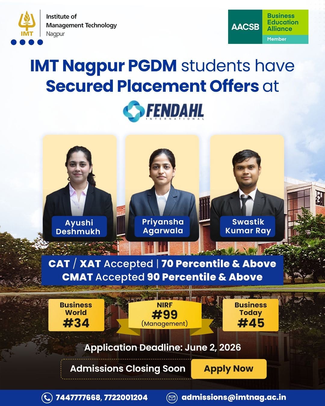 Post 6 by IMT Nagpur on Instagram (image)