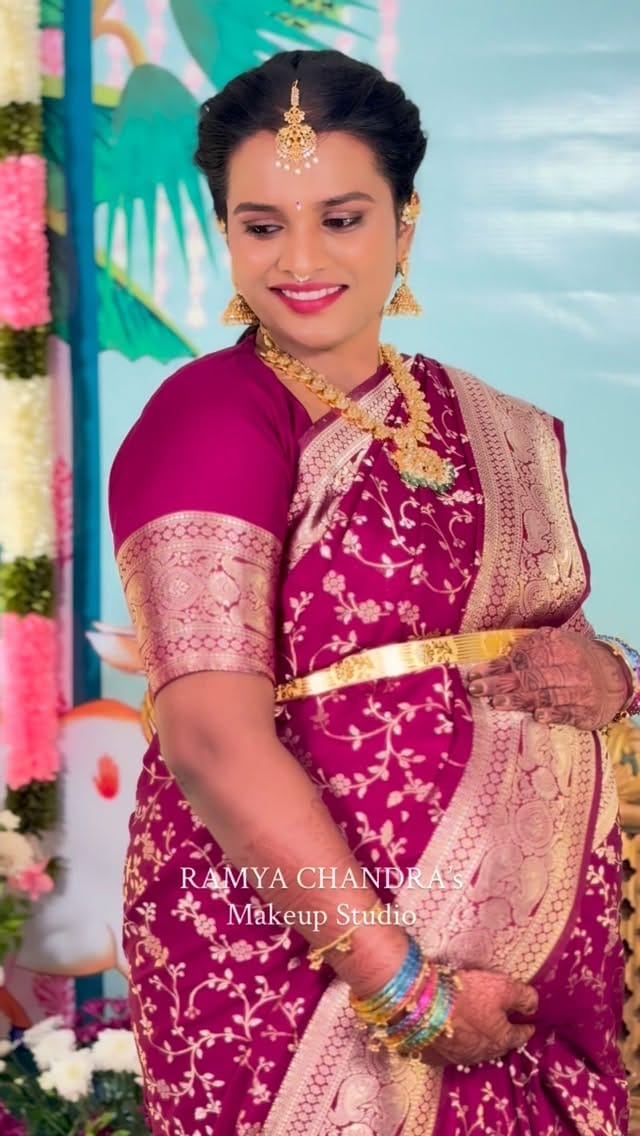 Post 6 by RamyaChandra’s_Makeup_Studio on Instagram (video)