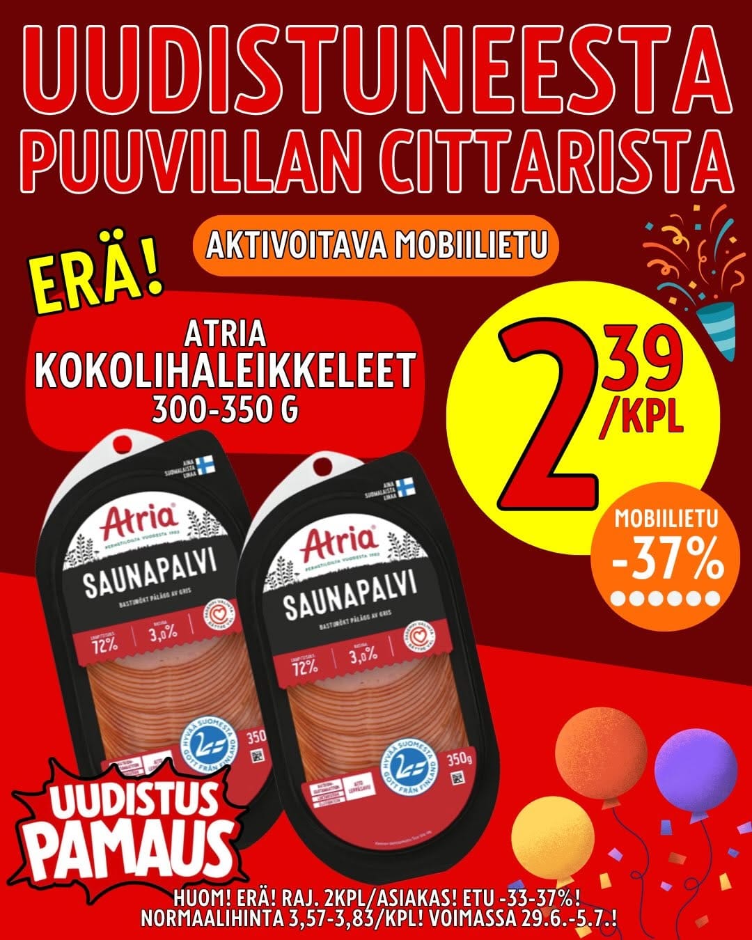 Post 3 by K-Citymarket Pori Puuvilla on Instagram (carousel)