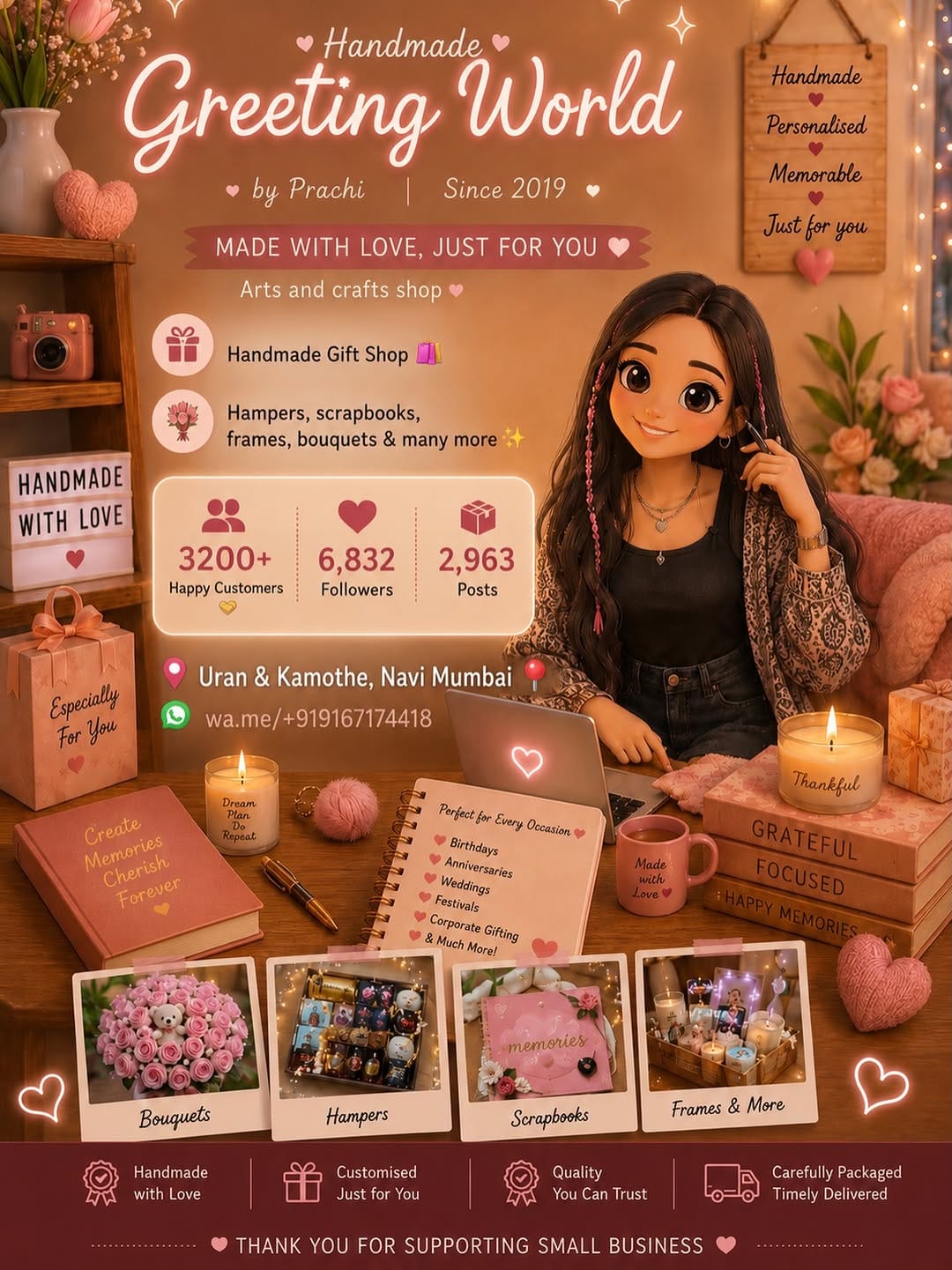 Post 8 by Handmade Greeting World on Instagram (image)
