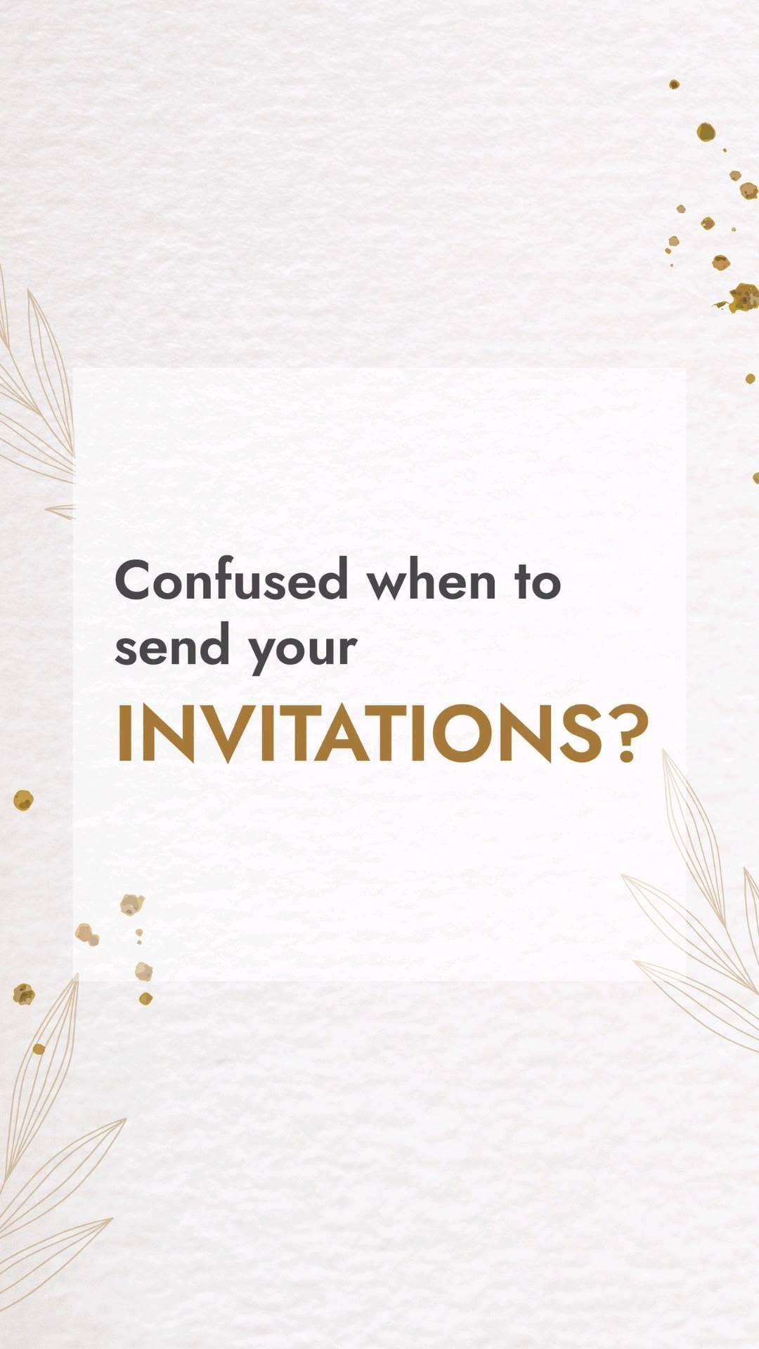 Post 10 by Osprey | Digital Wedding Invitations on Instagram (video)