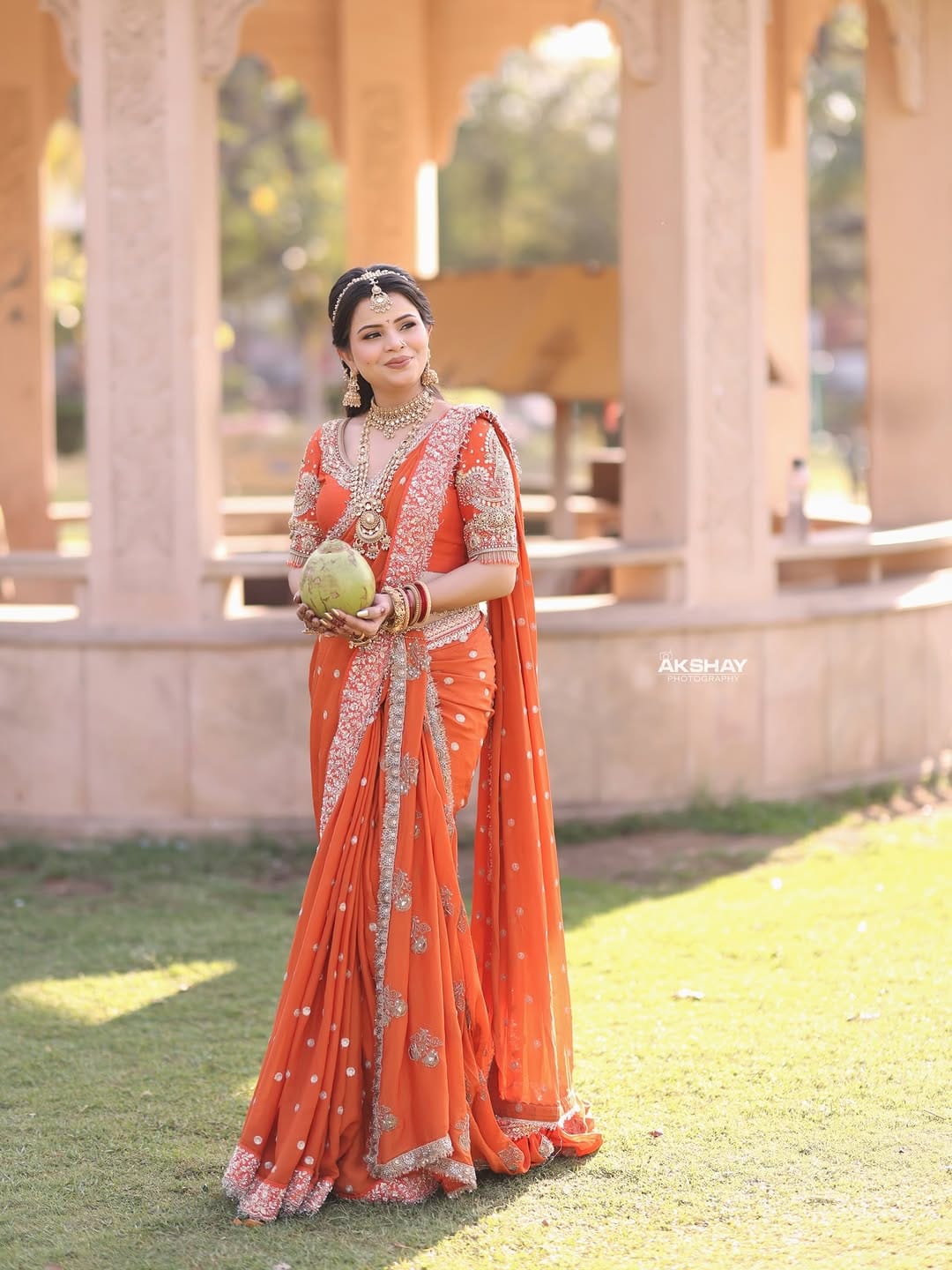 Post 9 by Anusaya Beauty World | Bridal wear rental & sale store in Nagpur on Instagram (carousel)