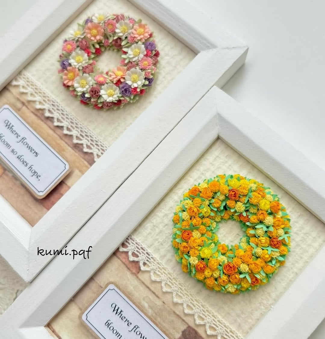 Post 7 by ＠くみ/ Paper Flower artist on Instagram (carousel)