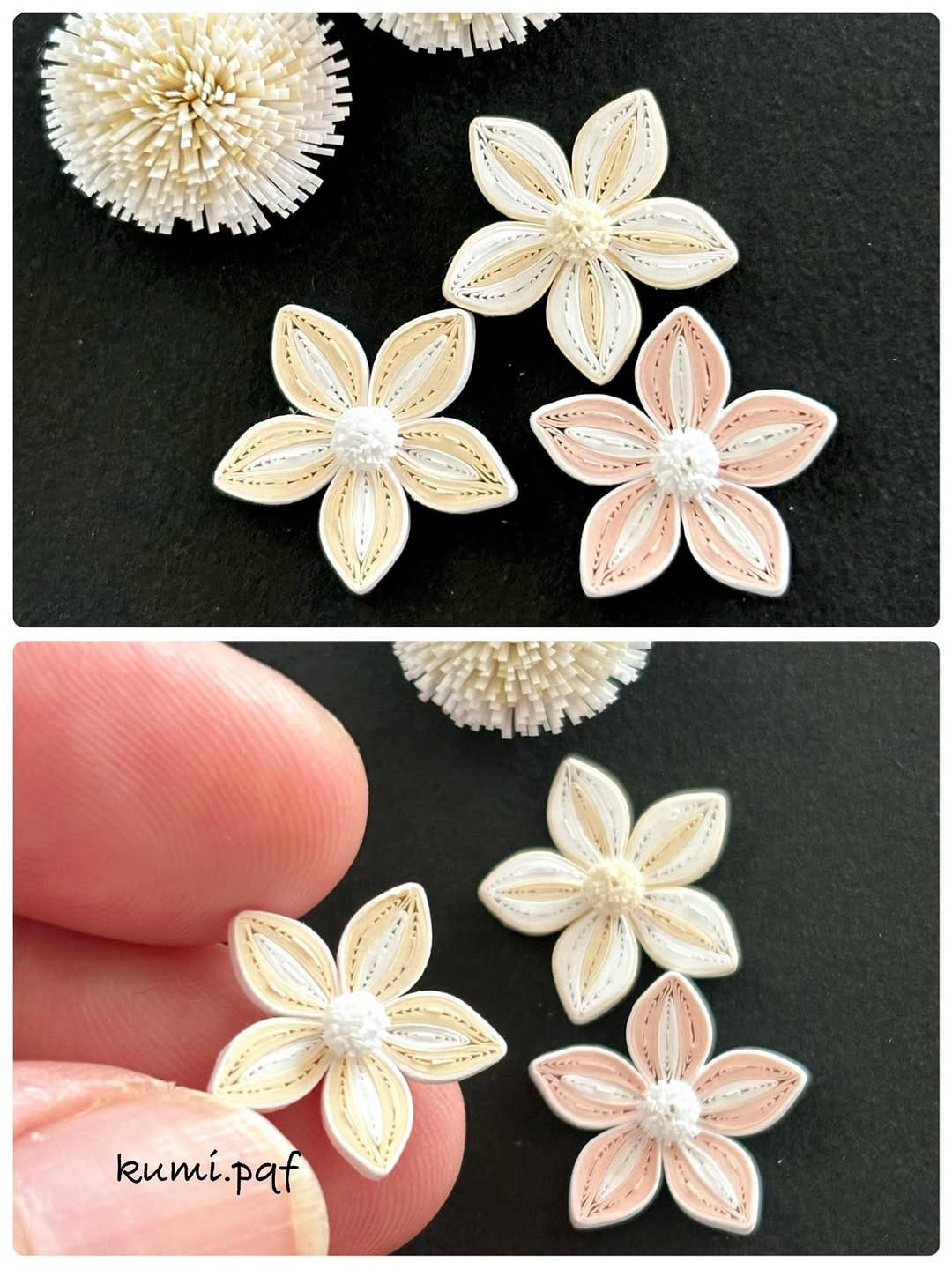 Post 2 by ＠くみ/ Paper Flower artist on Instagram (image)