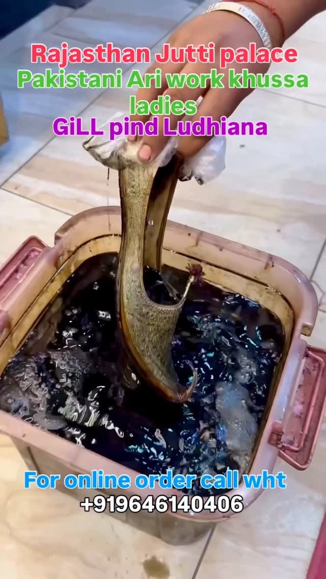 Post 8 by Rajasthan Jutti palace on Instagram (video)