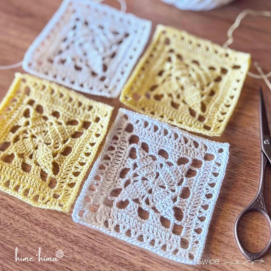 Post 7 by hime*hima｜レース編みドイリーの編み図 on Instagram (carousel)