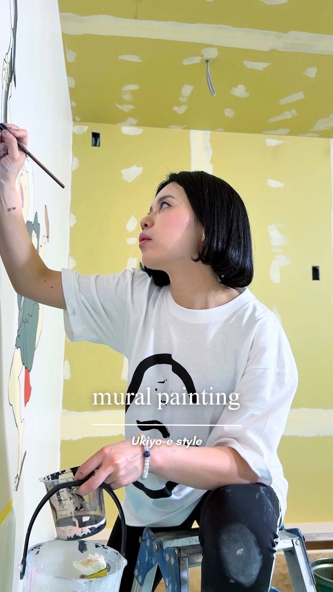 Post 2 by 墨絵師yoshimi  / Ink Wash Painting Artist on Instagram (video)