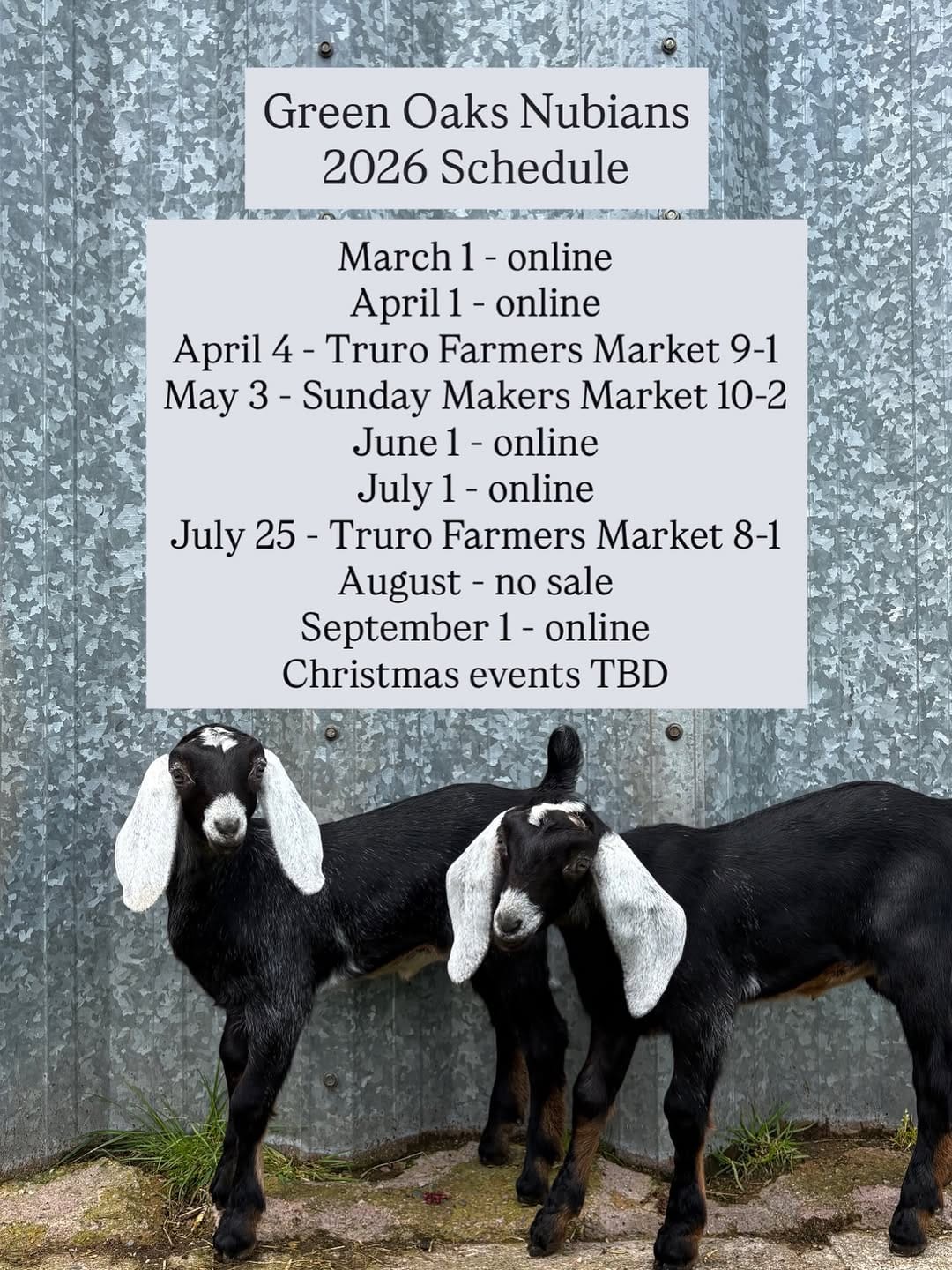 Post 9 by Green Oaks Nubians, Goats & Goat Milk Body Products on Instagram (image)