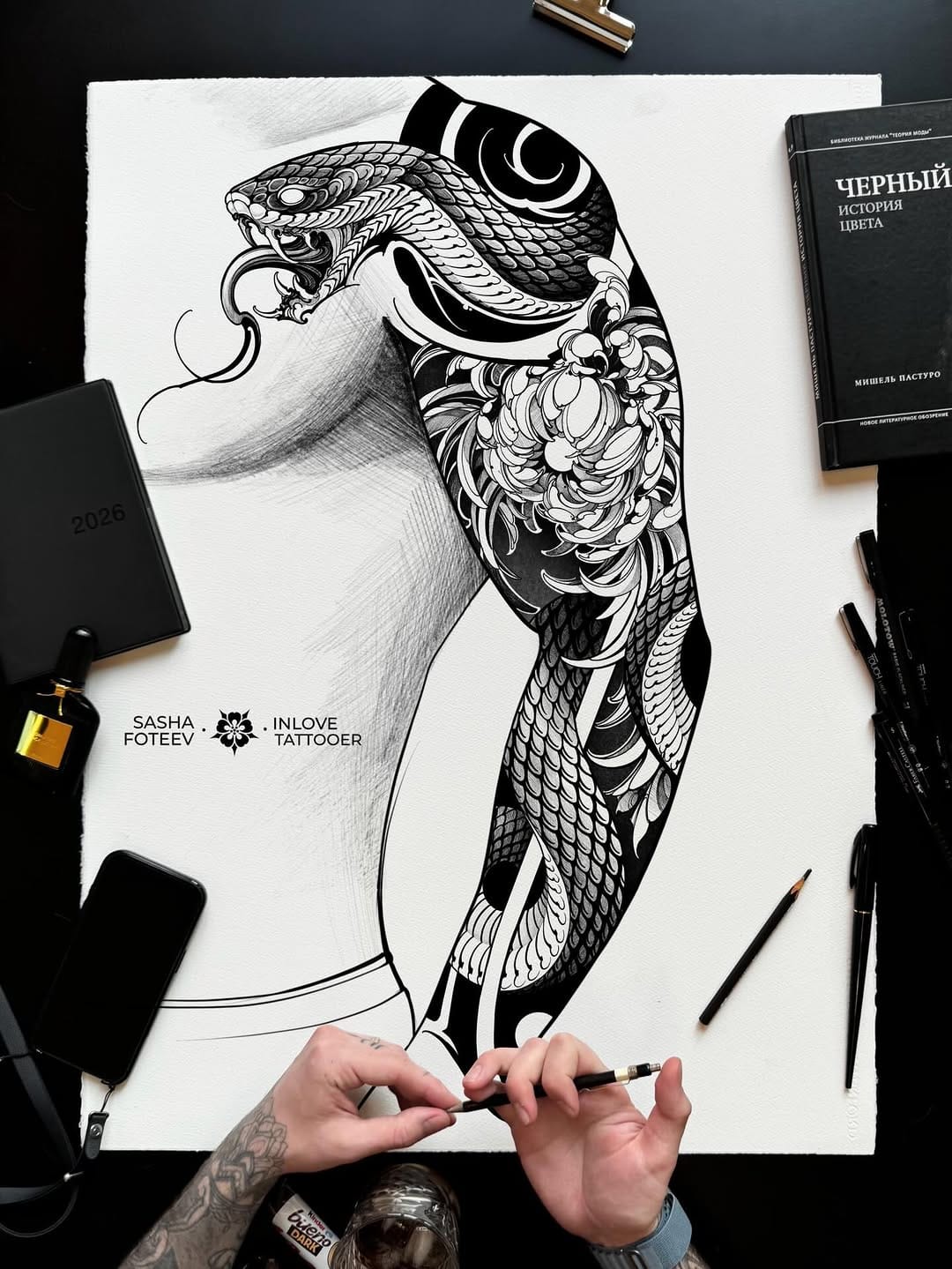 Post 5 by sasha foteev ✦ tattoo artist on Instagram (carousel)