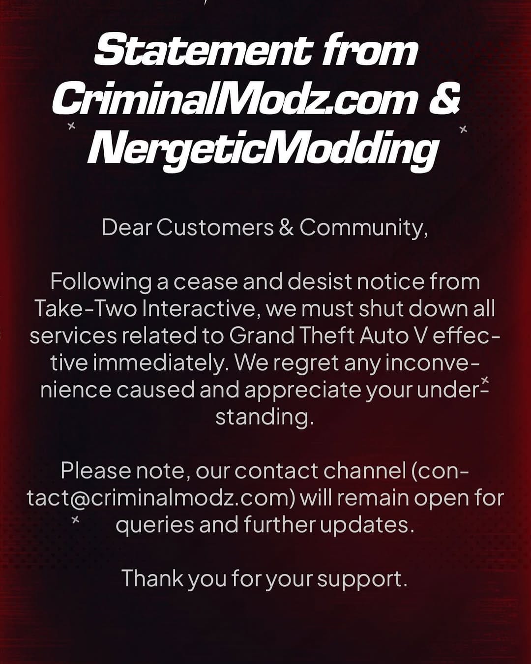 Post 1 by CriminalModz on Instagram (image)