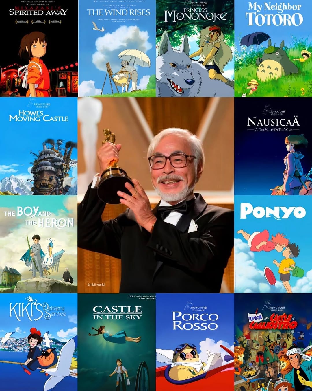 Post 1 by Hayao Miyazaki on Instagram (image)