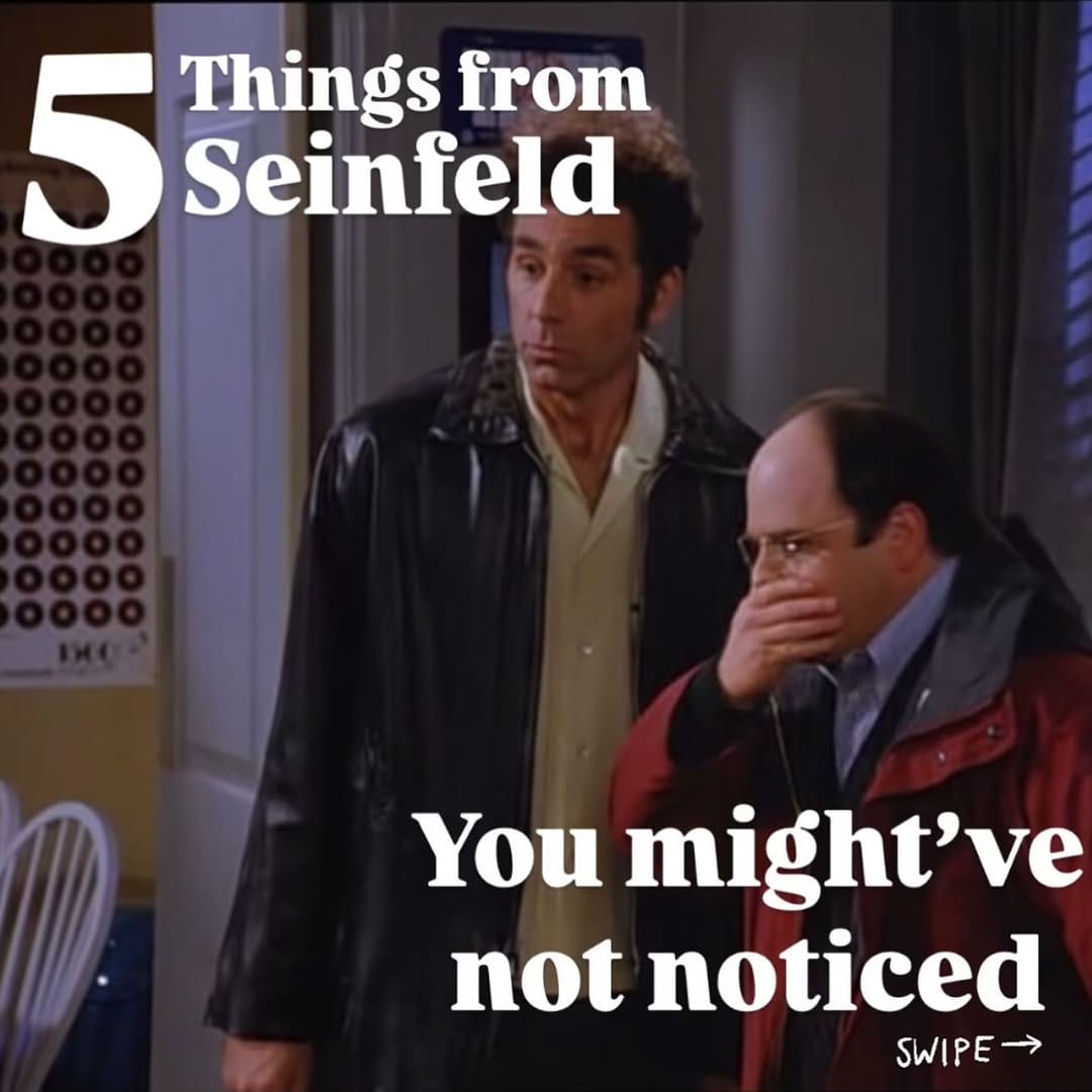 Post 9 by Seinfeld Memes on Instagram (carousel)