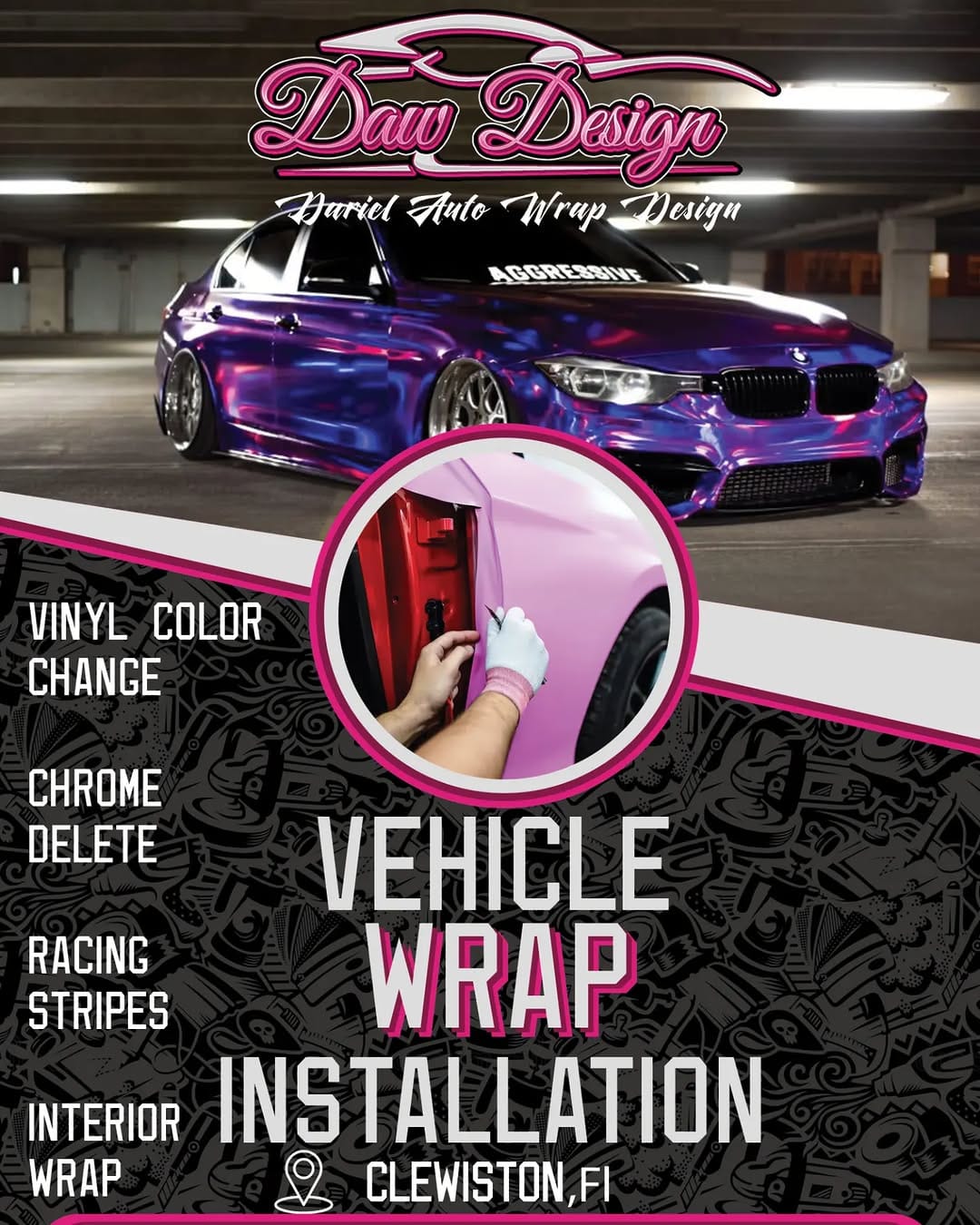 Post 3 by Dariel Auto Wrap Design on Instagram (image)