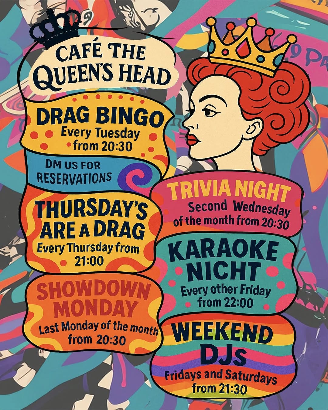 Post 10 by Cafe the Queen's Head on Instagram (image)