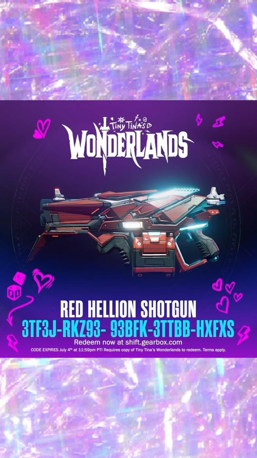 Post 2 by Tiny Tina's Wonderlands on Instagram (video)