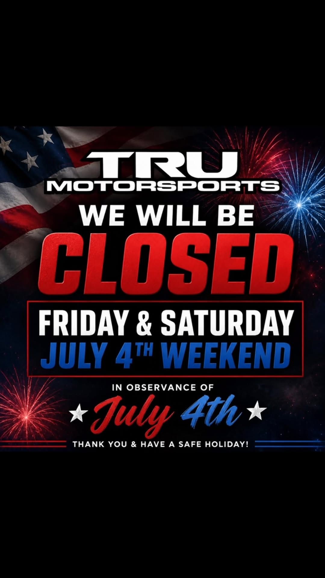 Post 2 by TRU MOTORSPORTS on Instagram (video)