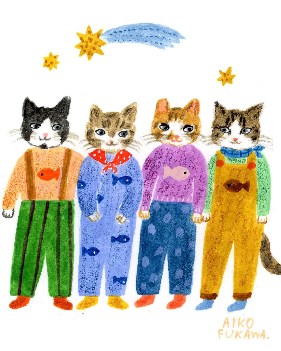 Post 10 by Aiko Fukawa / Painter on Instagram (carousel)