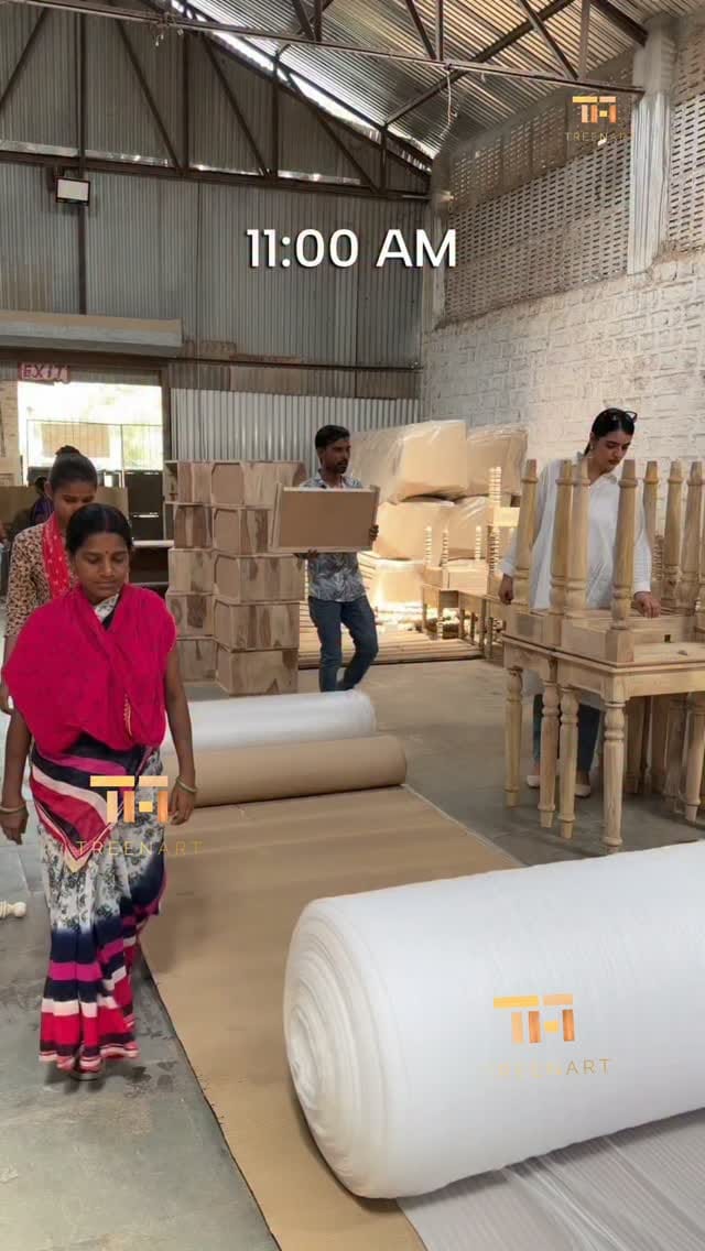Post 1 by TREENART | Furniture Manufacturer & Exporter. 📍Factory- Jodhpur on Instagram (video)