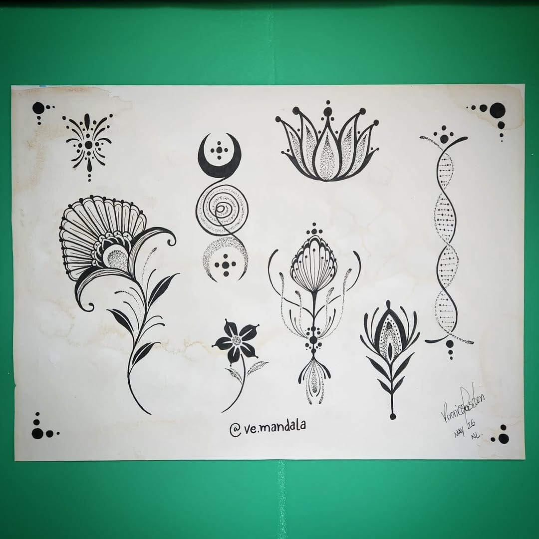 Post 2 by Veronica Tascheri ● Mandala Tattoos on Instagram (carousel)
