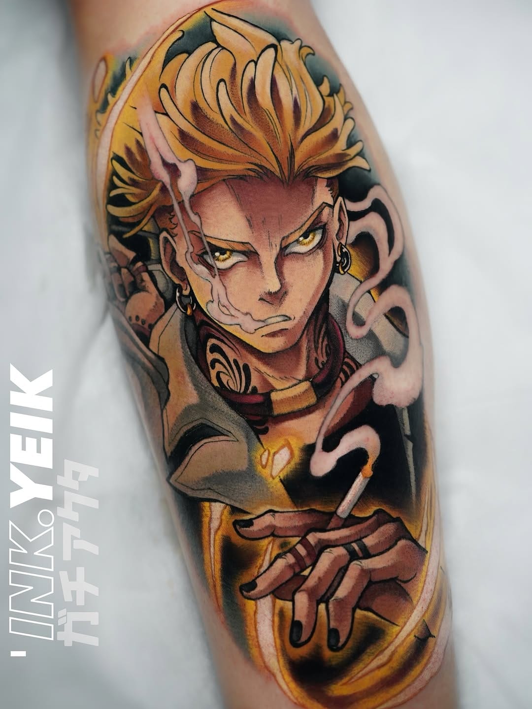 Post 8 by Cristian Carrión | Anime tattoo Barcelona on Instagram (image)