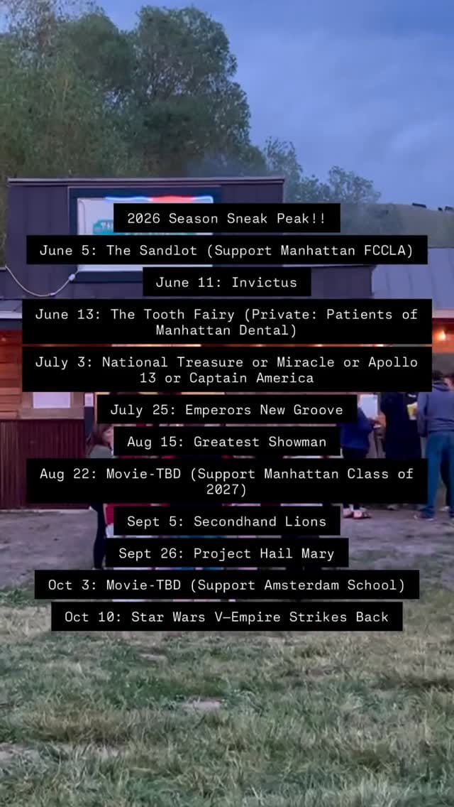 Post 5 by The Pasture Drive-In Theater on Instagram (video)