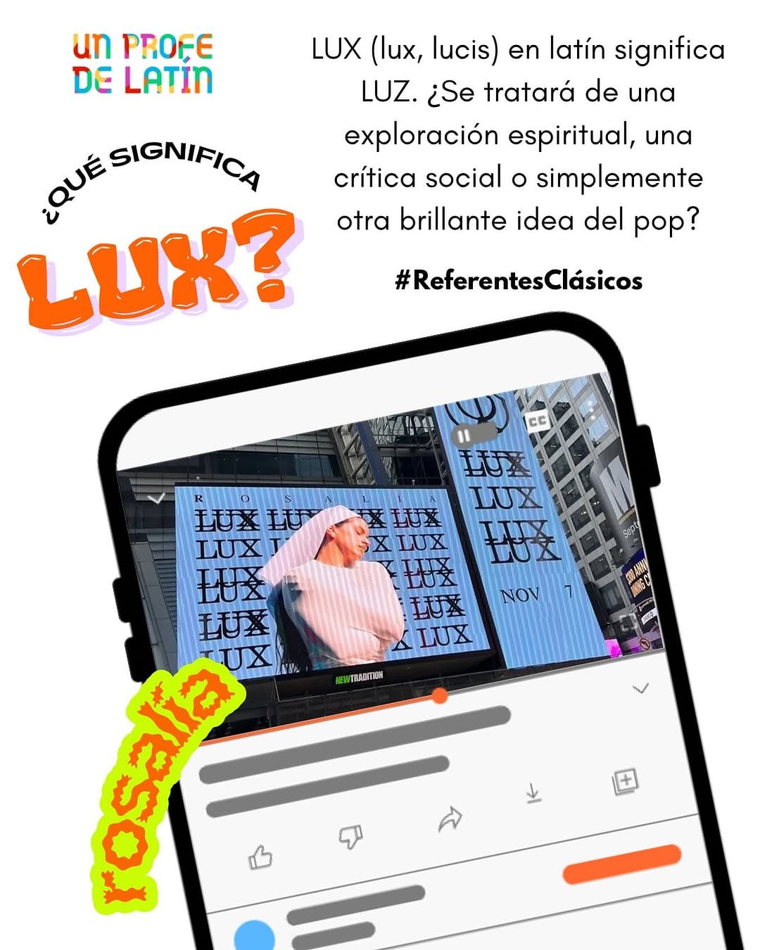Post 9 by Un Profe de Latín on Instagram (image)