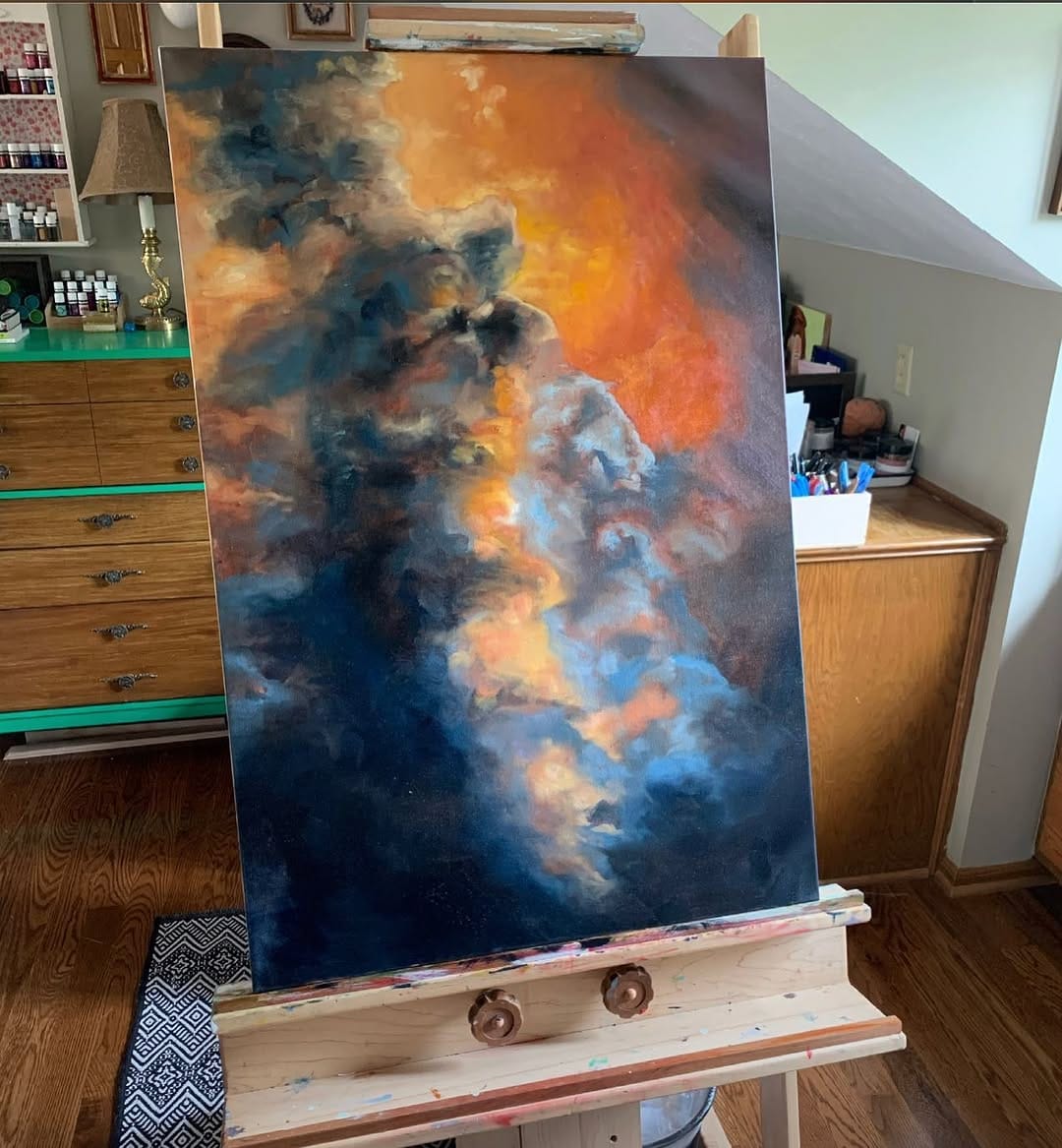 Post 10 by Janine Crum | Contemporary Landscape Artist on Instagram (image)