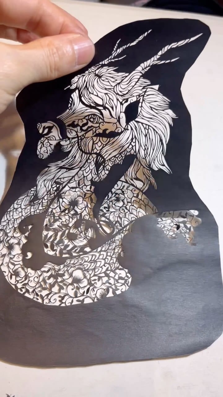 Post 9 by レース切り絵画家　蒼山日菜　HinaAoyama on Instagram (video)