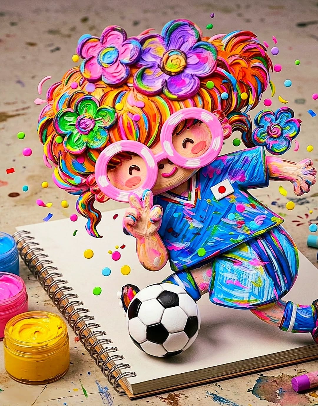Post 1 by Bell Nakai 🌼🎨❤️ 中居ベル "Pop Culture Girl With Message" on Instagram (image)