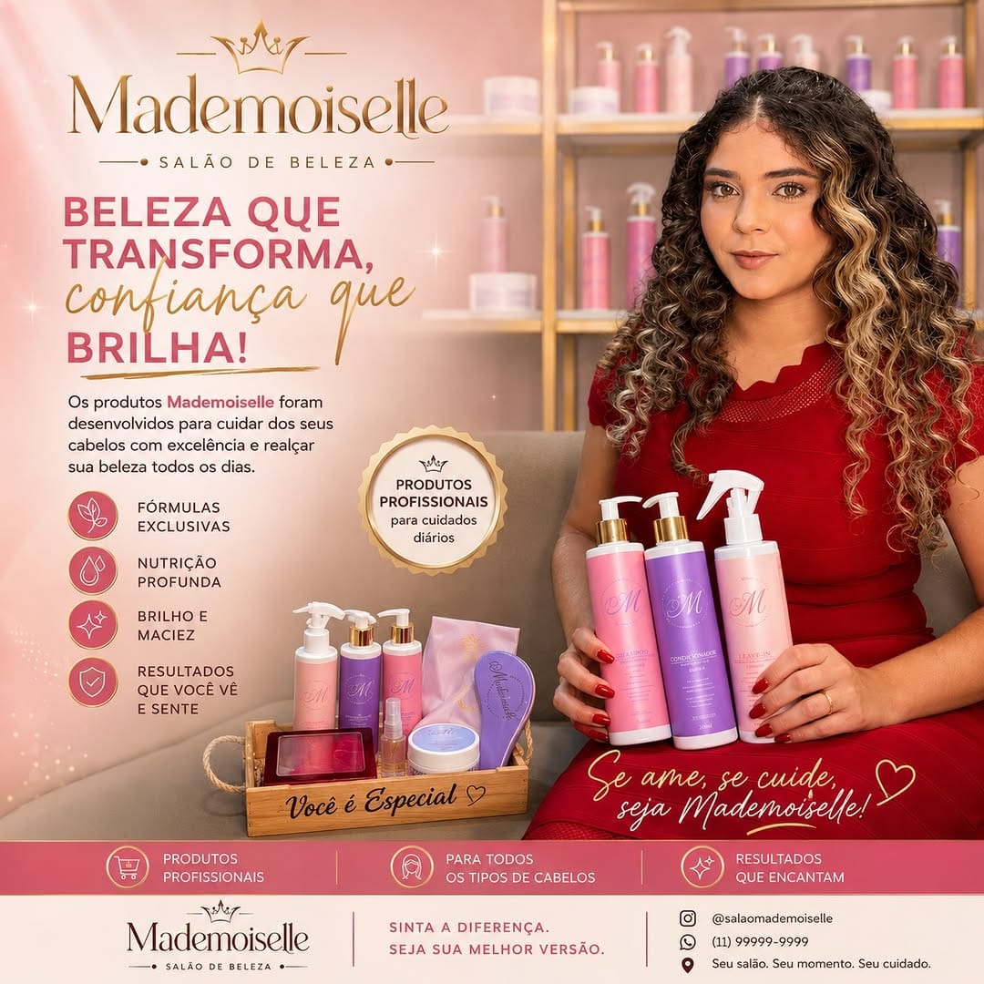 Post 4 by Mademoiselle • Salão de Beleza em Teresina on Instagram (image)