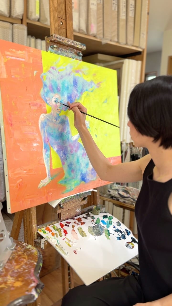 Post 1 by 油彩画家 古賀陽子 /YOKO KOGA oil painting artist on Instagram (video)