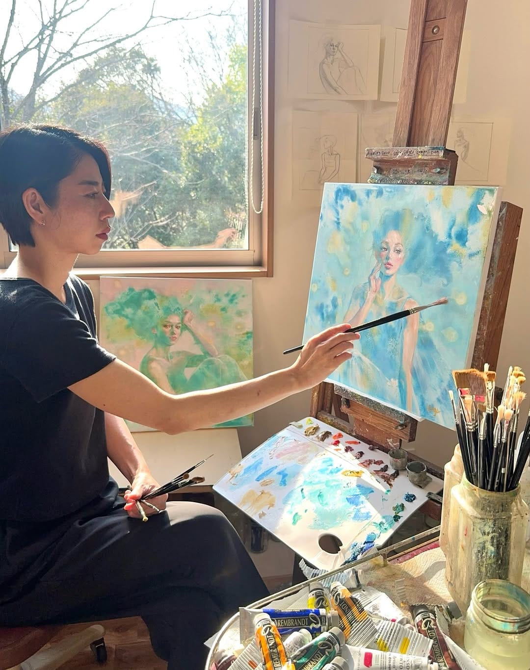 Post 2 by 油彩画家 古賀陽子 /YOKO KOGA oil painting artist on Instagram (image)