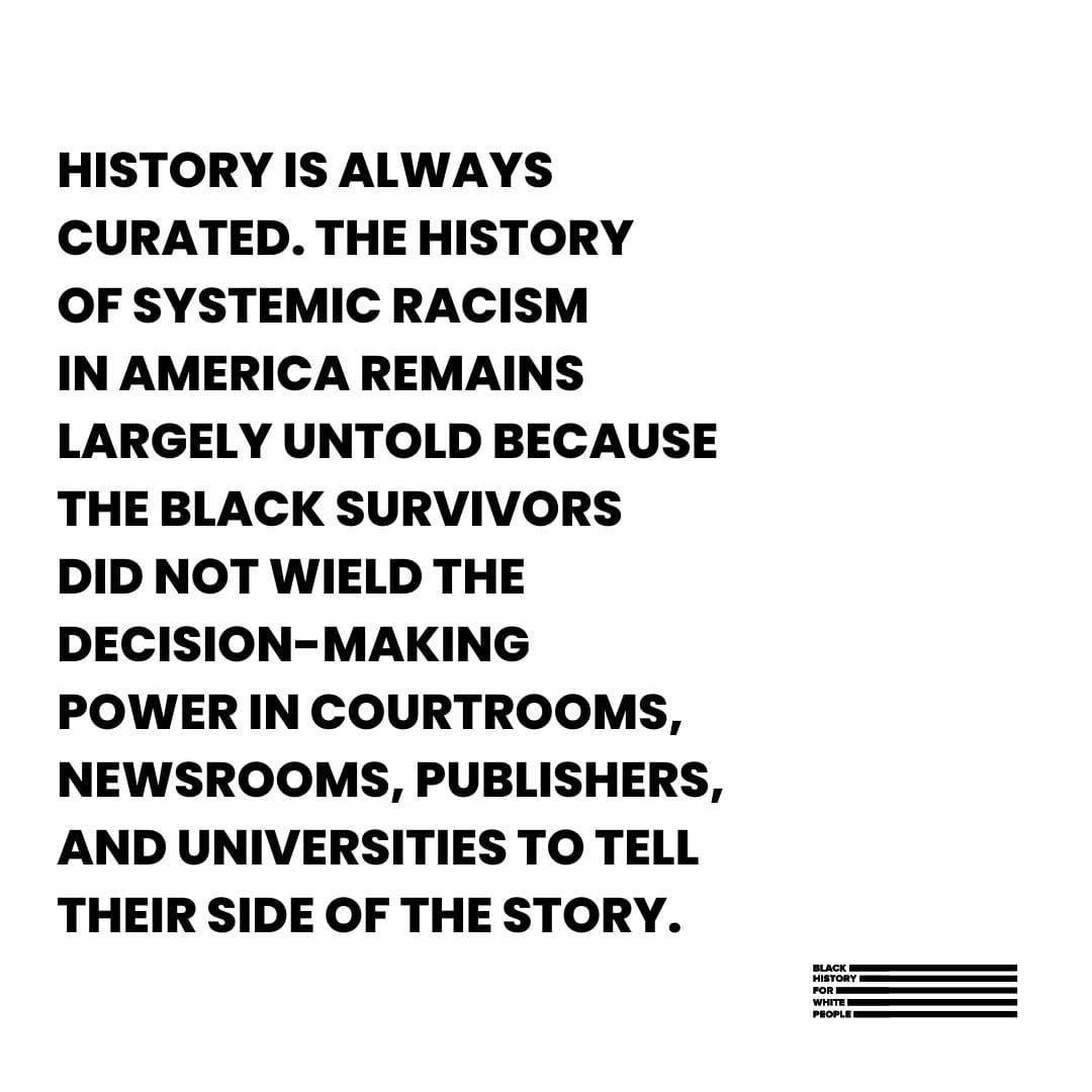 Post 4 by Black History for White People on Instagram (image)