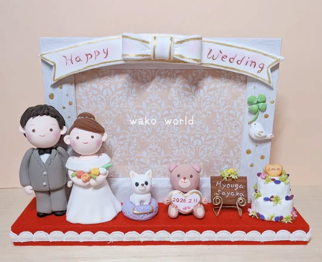 Post 1 by わこわーるど｜粘土細工＊世界にひとつ、想いをかたちに♡ on Instagram (image)